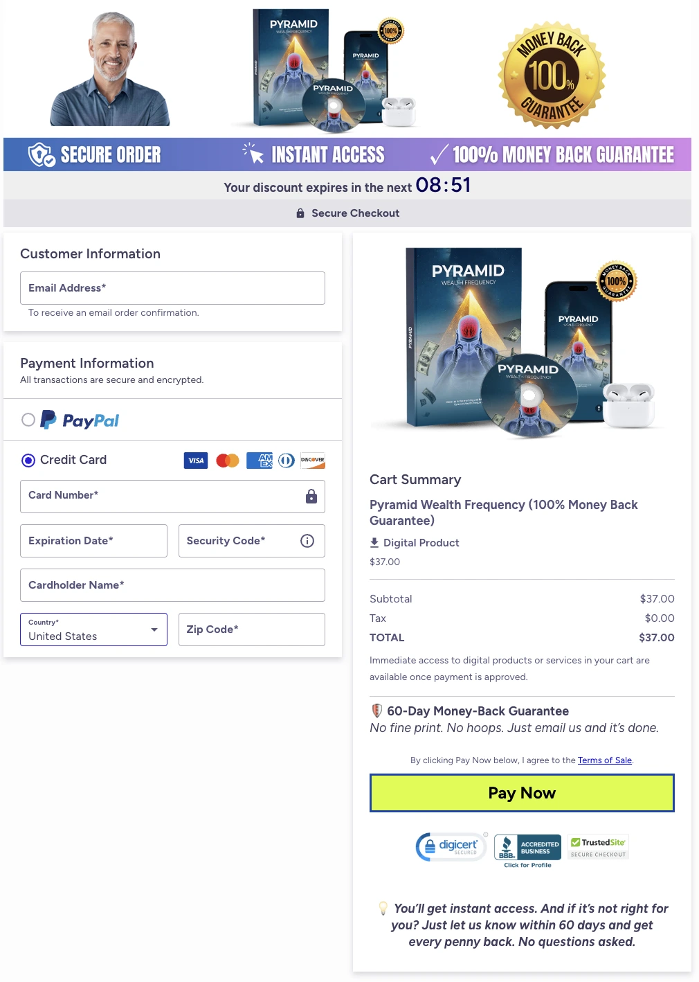 Pyramid Wealth Frequency order page
